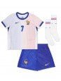 Frankrike Antoine Griezmann #7 Replika Borta Kläder Barn EM 2024 Kortärmad (+ byxor)